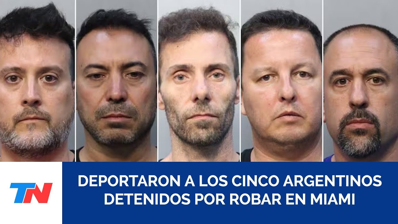 MECHEROS VIP I Regresan a la Argentina los cinco mendocinos detenidos en Miami por robar en un mall