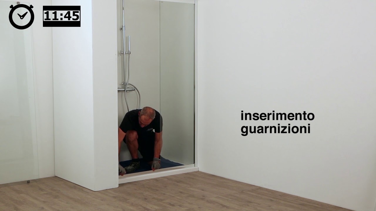 Video istruzioni installazione porta doccia per nicchia FAST 2000 – Tutorial Kinedo