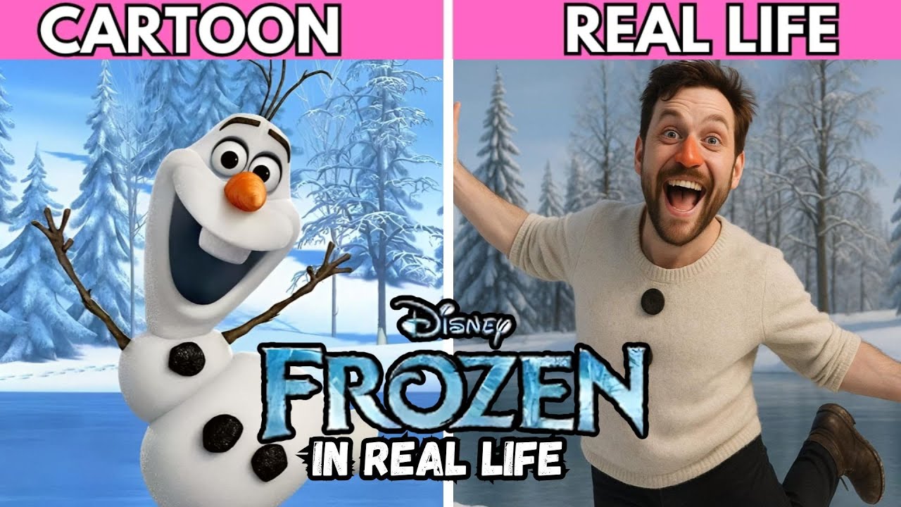 FROZEN Characters in REAL LIFE! (AI Art Transformation)