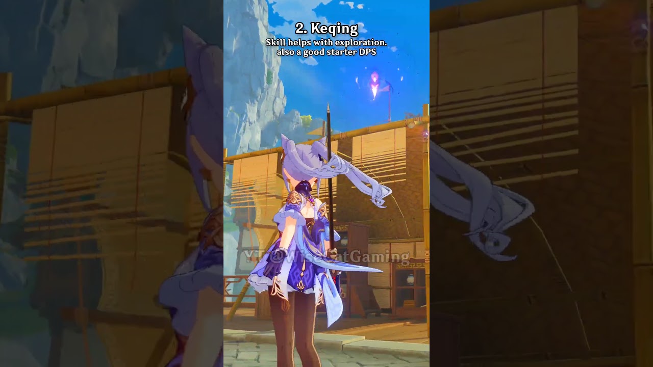 &ldquo;Helping new players choose their free 5★ #genshinimpact #shorts #lunaI #tighnari #keqing #qiqi