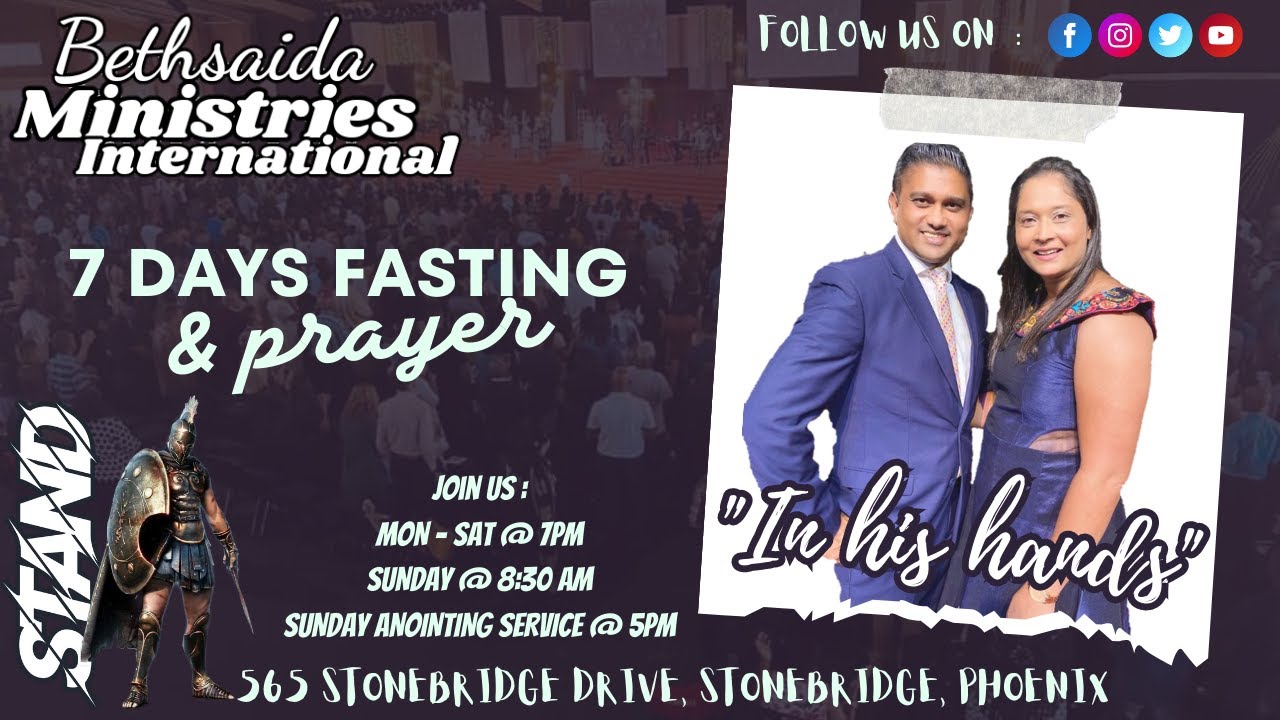 Fasting And Prayer // Day 1 // Bethsaida Ministries International // Bishop Emmanuel J Moodley
