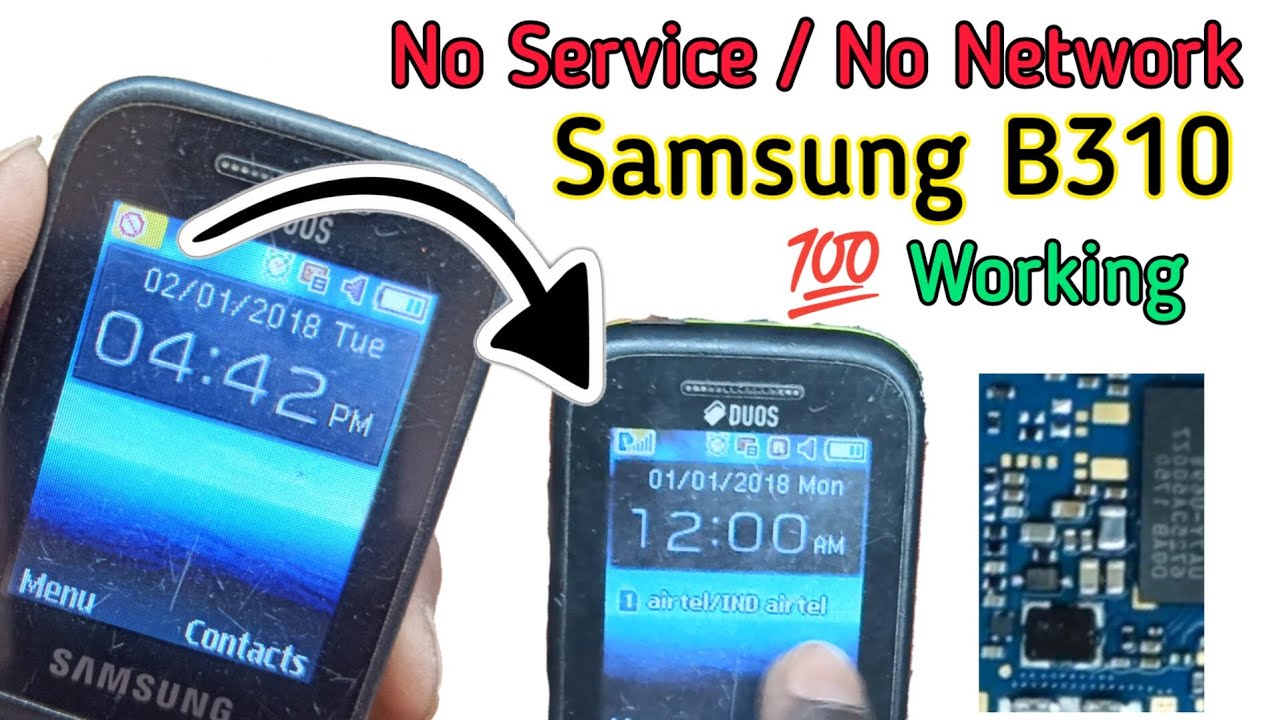 Samsung B310 Network Problem | B310e Network Solution | Samsung Keypad No service | Network ic 2023