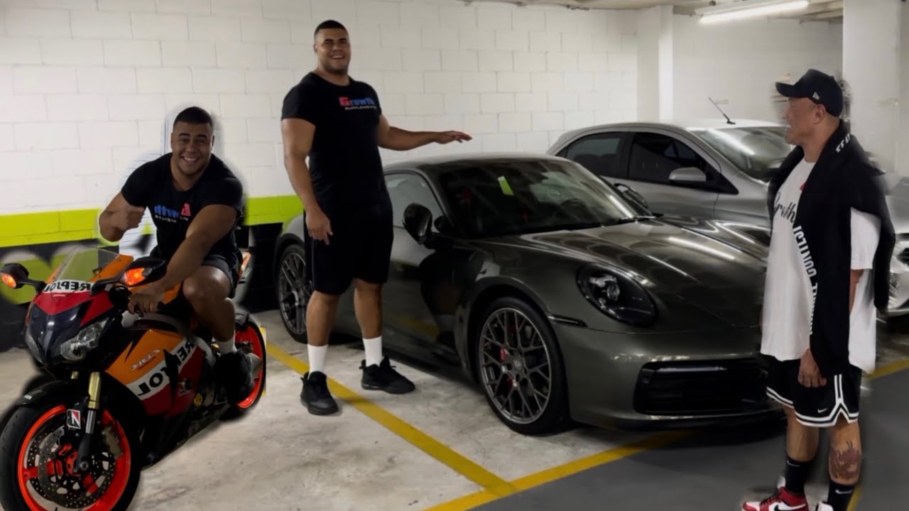 GIGANTE BITELO NÃO ENTROU NA PORSHE DO FÁBIO GIGA