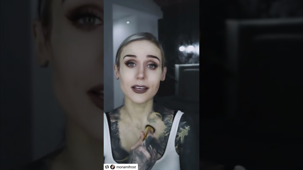 Check Out Beautiful Tattoo Model @monamifrost Remove Her Tattoos With Makeup!
