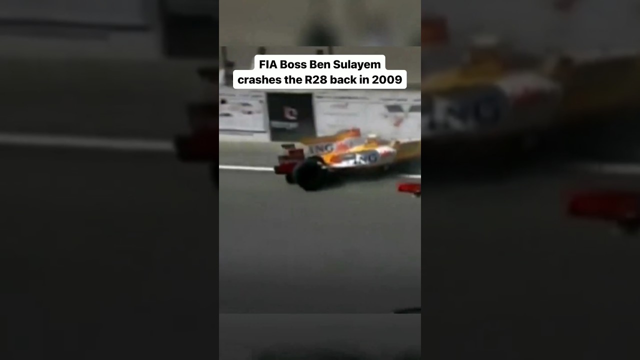 Fia Boss Ben sulayem crashes in a F1 car 