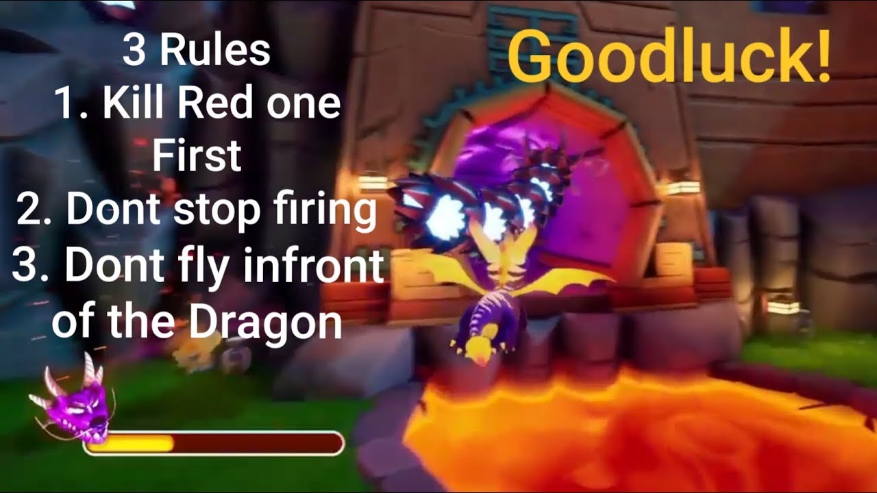 Spyro 3 Reignited Trilogy - How To Defeat Twin Dragons : Bad Dragon in Fireworks Factory