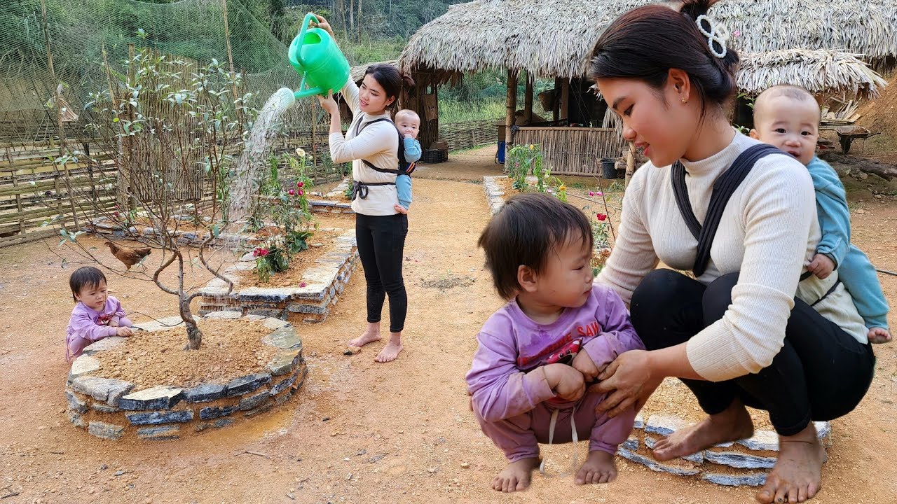 Как сделать цветник из камня, выращивание цветов, украшение сада | Счастье с детьми