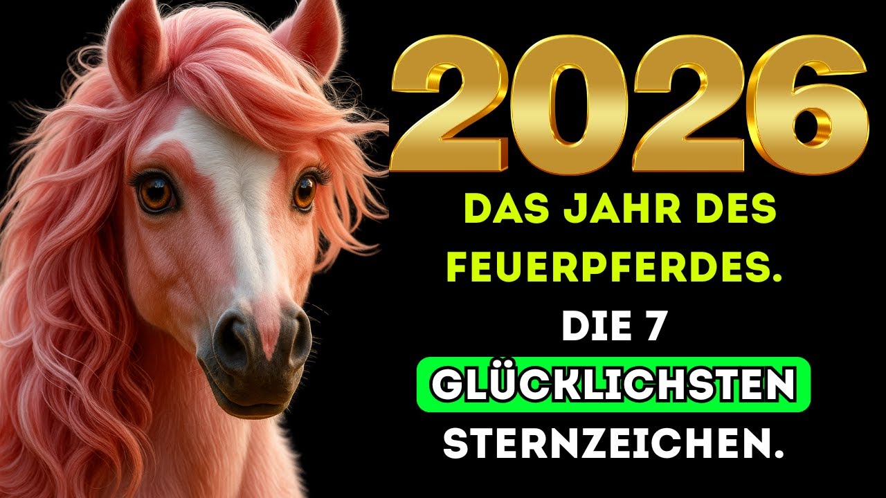 2026 – das Jahr des Feuerpferdes. Die 7 glücklichsten Sternzeichen.