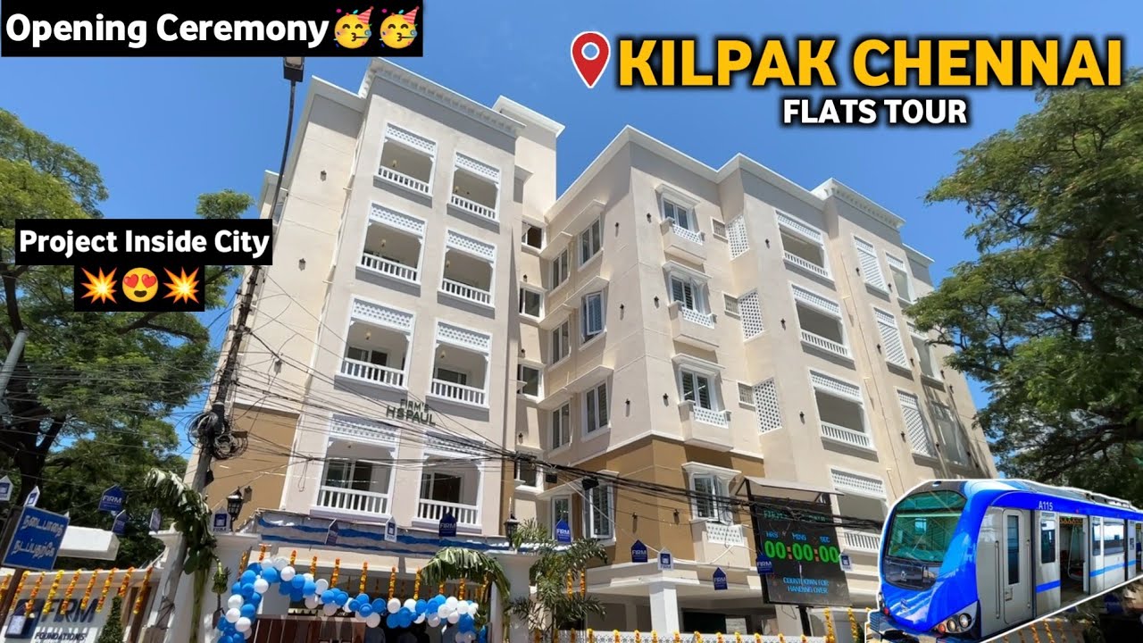 Touring New Flats Project in Chennai Kilpak🏠Thanks fam❤️Opening Ceremony🥳