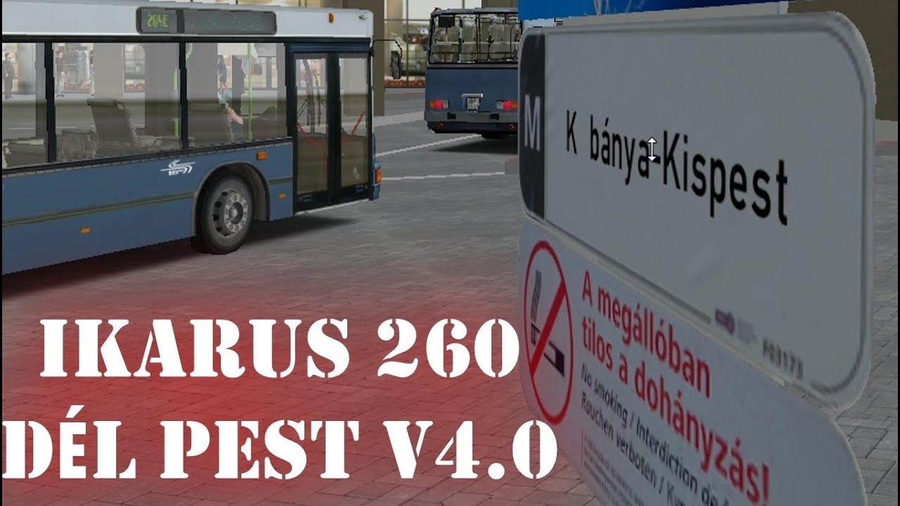 Omsi 2 Dél Pest V4.0 - Köki-Ganztelep - 193E - Ikarus 260 + Letöltés (Budapest map)