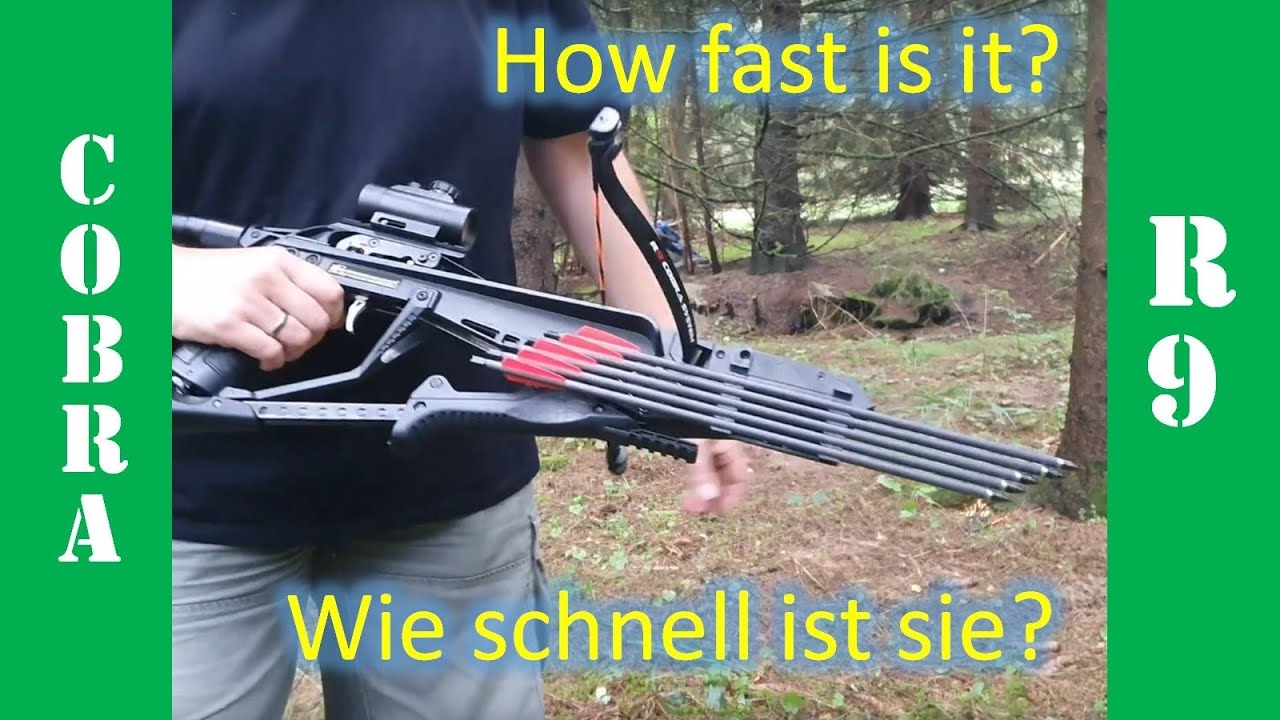 Schnelles Schießen mit der Cobra R9 Armbrust - Ist die Adder überflüssig?
