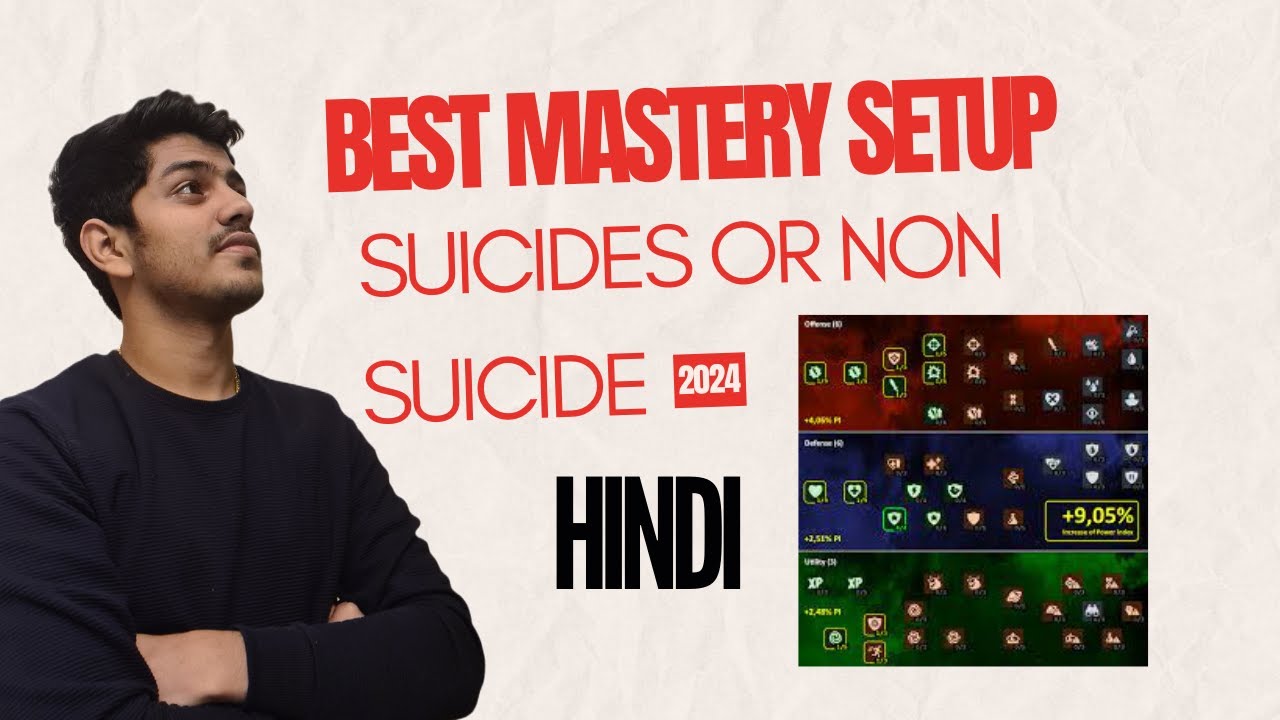 best mastery setup for 2024 in mcoc in hindi - suicides or non suicides mastery which one ?