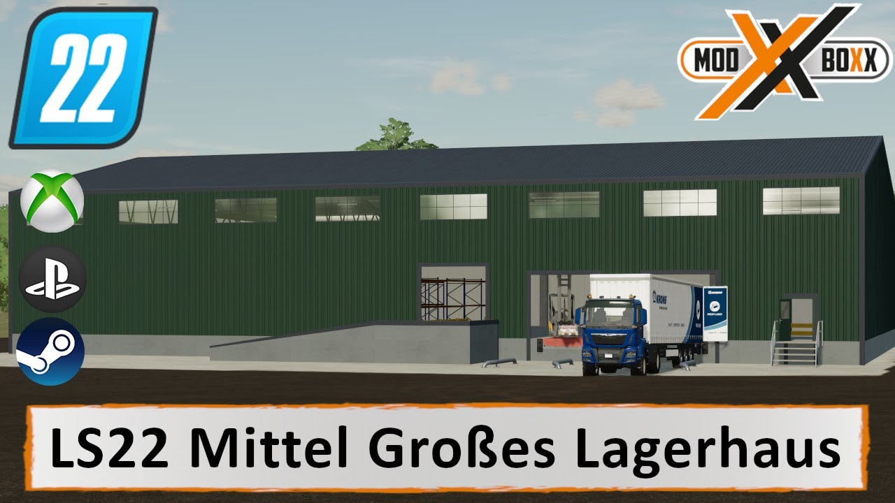 LS22 Mods | Mittel Großes Lagerhaus | Landwirtschafts Simulator 22 |