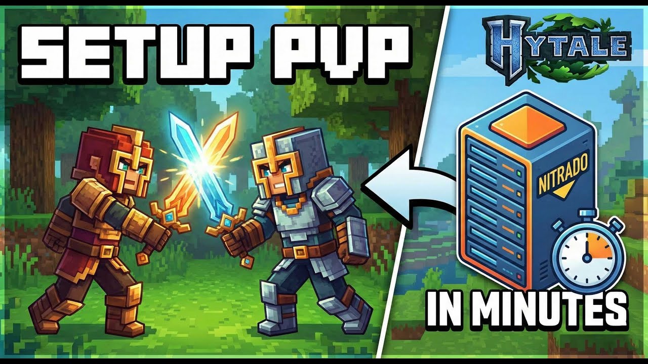 Настройте PVP на вашем сервере Hytale за считанные минуты с помощью #nitrado