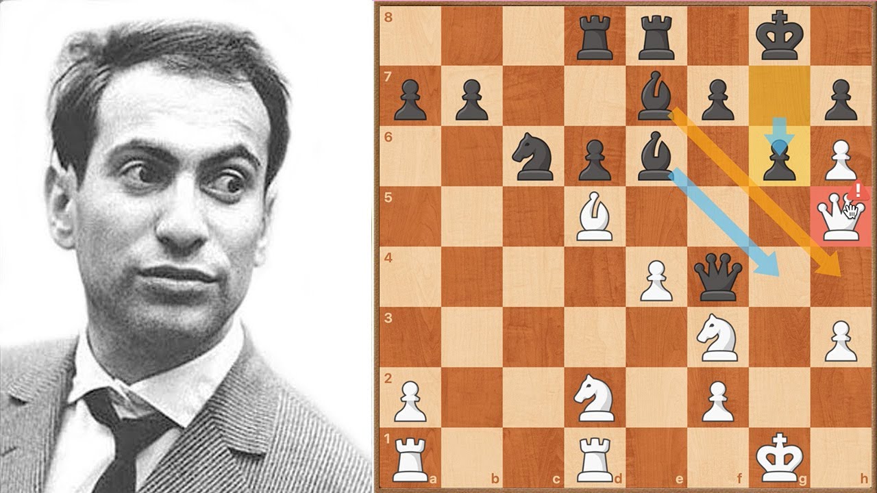 🔒 Mikhail Tal Aprisiona su DAMA en Ajedrez por un contraataque mortal vs Brakmanis