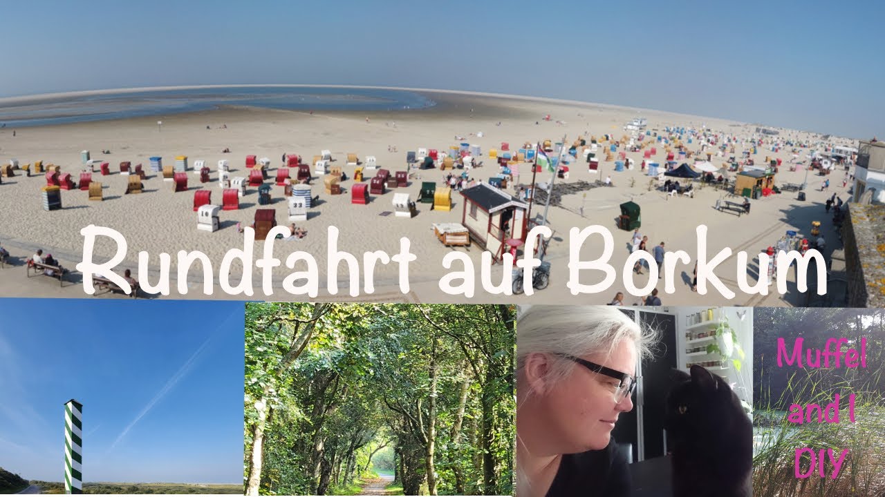 Rundfahrt vom Borkumer Hauptstrand durch die Dünen zum alten Leuchtturm September 2023