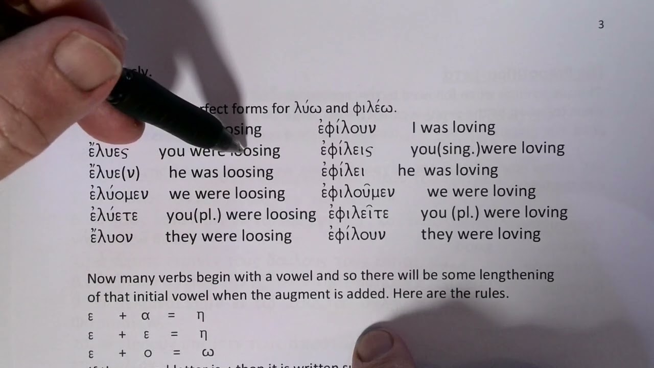 Introduction to the Greek New Testament: Chapter 10a -Adjectives and Imperfect tense.
