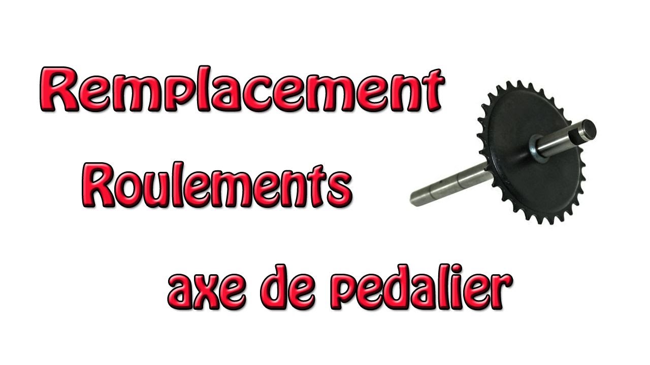 Remplacement roulement de pédalier