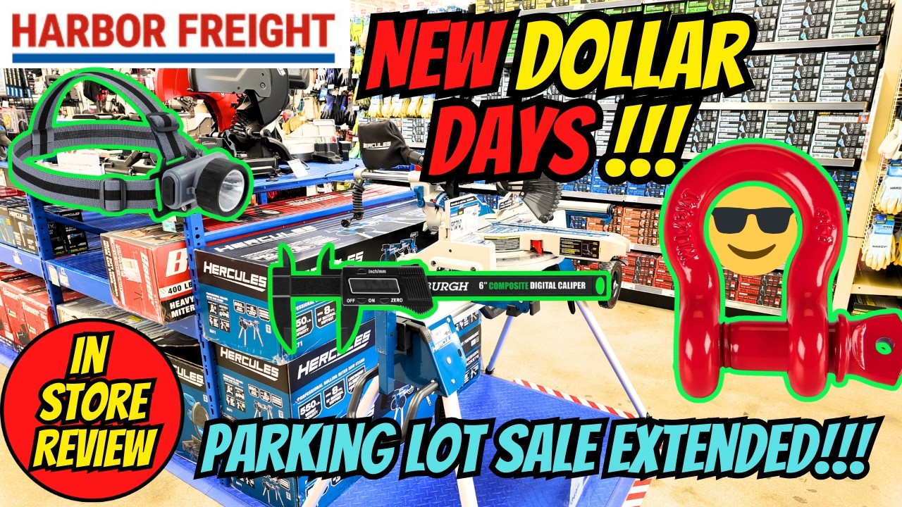 NEW Harbor Freight Coupons Just Dropped  +Parking Lot Sale Extended!