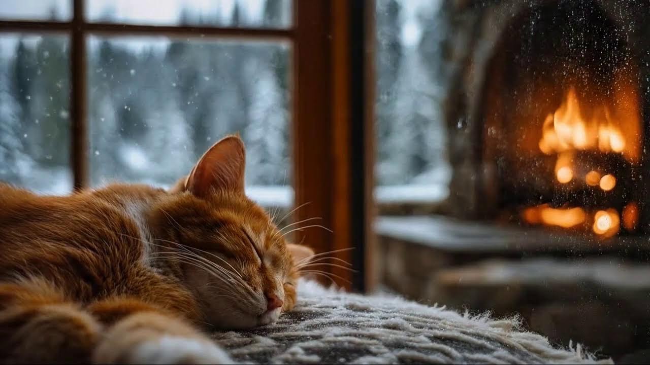 24/7 Cozy Jazz for Sleeping Cats, Relaxing Night & Stress Relief 🐱🌙✨