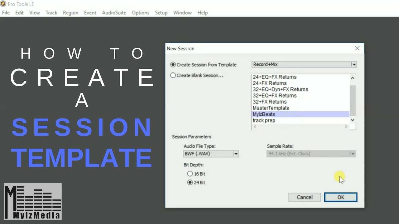 HOW TO | Create Session Template in Pro Tools | Recording Tip