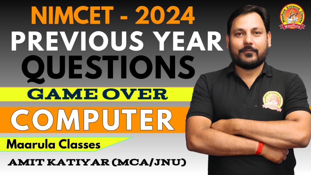 NIMCET PREVIOUS YEARS PYQ'S | COMPUTER के सभी QUESTION एक SHOT में 🔥COMPUTER AWARENES NIMCET-2023