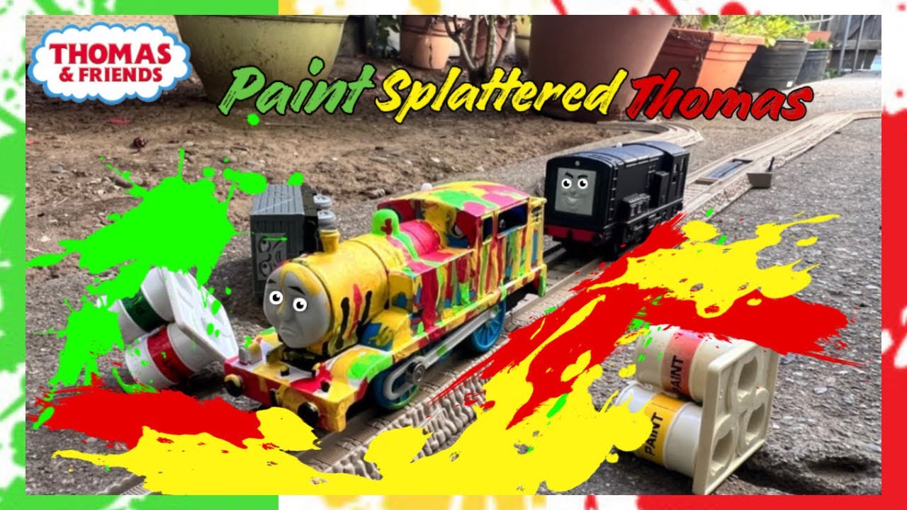 Tomy Train Guy’s Custom Showcase: Paint Splattered Thomas (100% ACCURATE)
