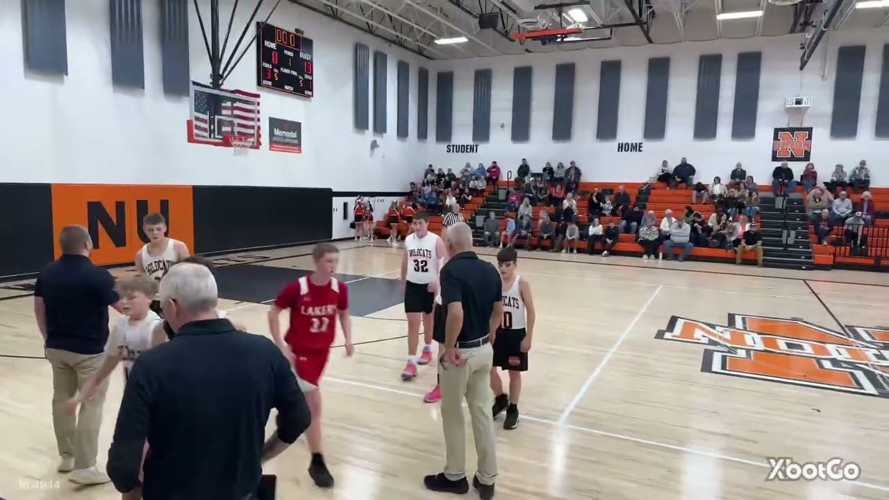 NUMS 8th-grade boys vs Indian Lake MS