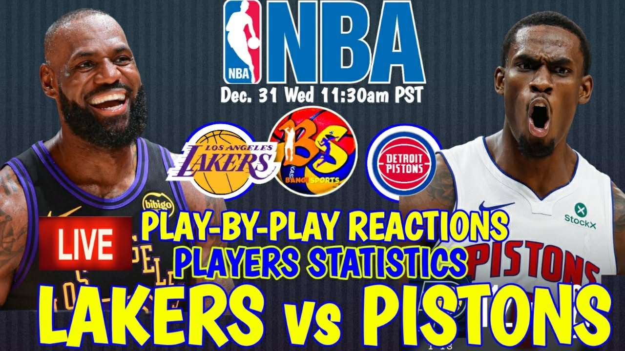 LA LAKERS vs DETROIT I NBA SEASON 2025-26 I PLAY-BY-PLAY REACTIONS & PLAYERS STATISTICS
