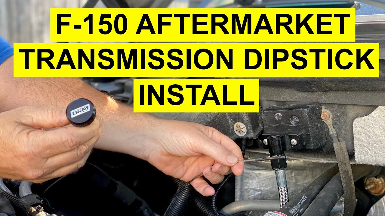 How To Check The Transmission Fluid On Ford F-150, F150,  With Aftermarket Dipstick
