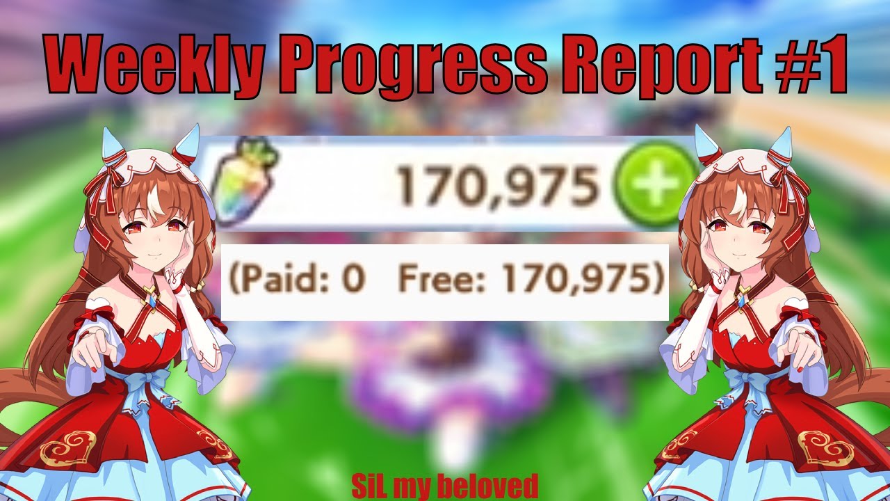 I've reached 170k carats for SiL (Umamusume Weekly Progress Report #1)