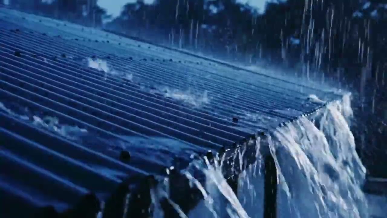 Torrential Night Rain ASMR on a Tin Roof Powerful Downpour Sounds for Sleep, Relaxation, and Study 8