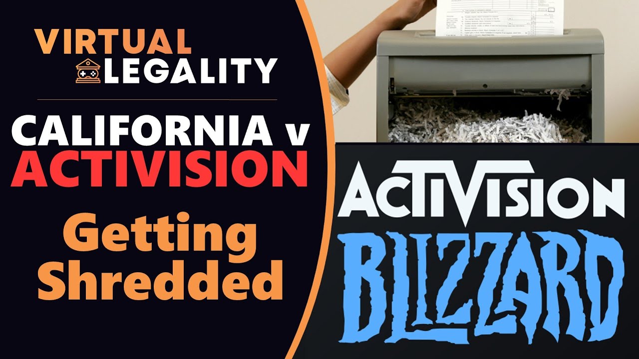 Activision SHREDDING Evidence? (California vs Activision Blizzard) (VL531)
