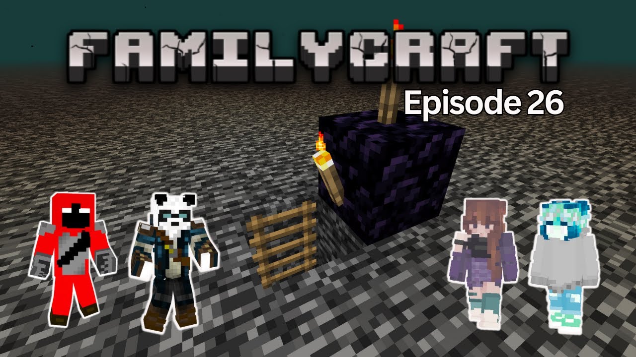 DoubleK Plays Minecraft - FamilyCraft SMP - Episode #26 - Father and Son Gaming - Bedrock Breakers
