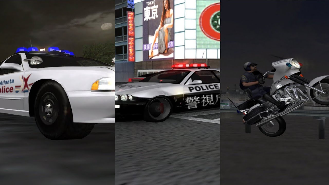 Midnight Club 3:Dub Edition Remix - All Cop Vehicles