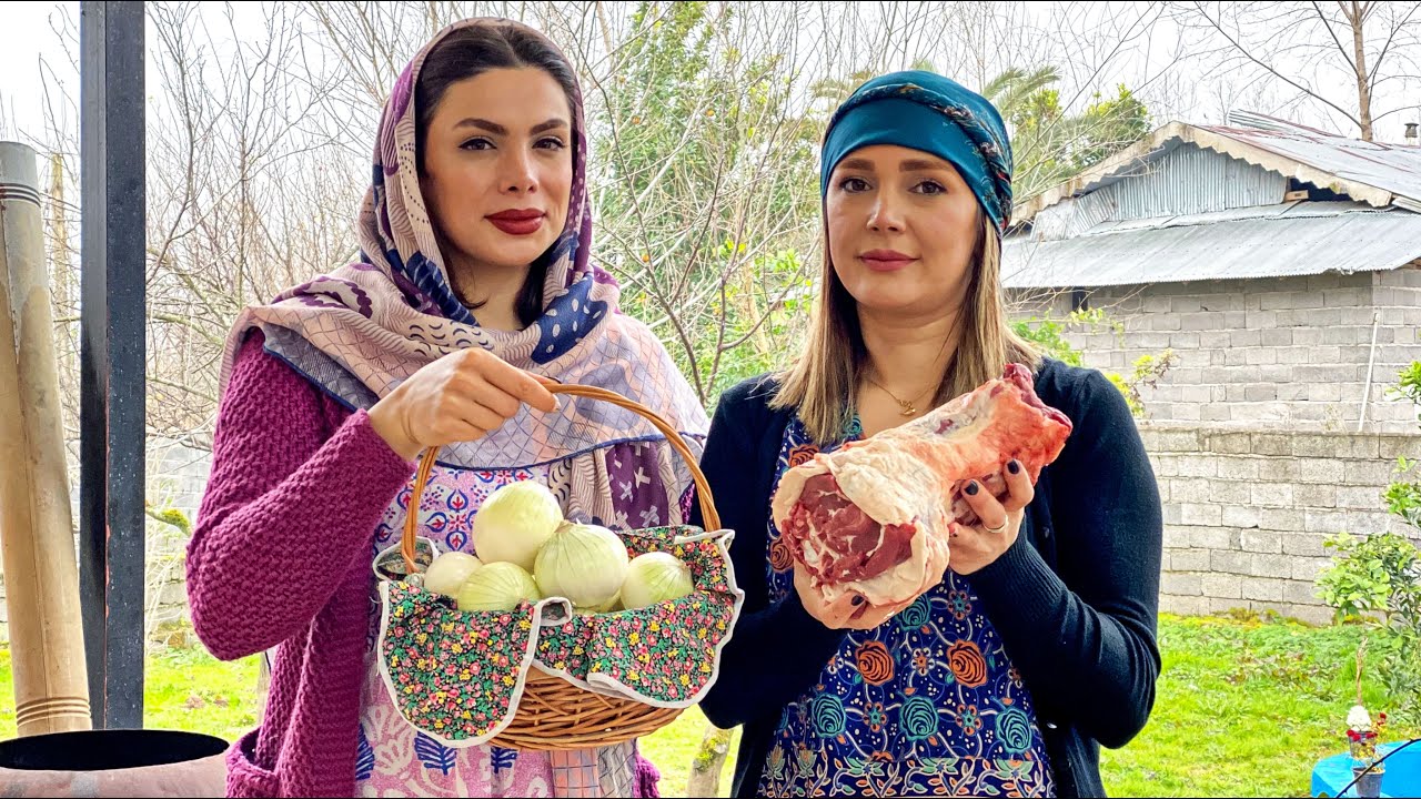 Big Lamb Neck Cooked With The Easiest Recipe in a Country House