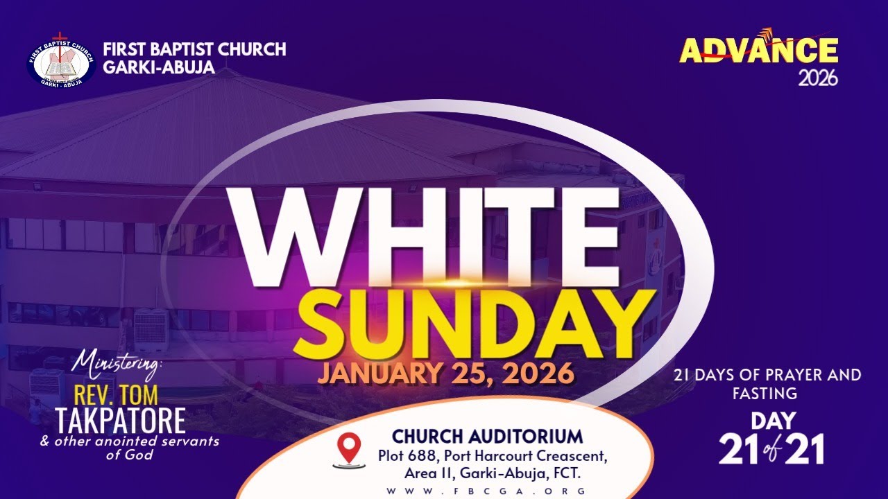 21 Days Prayer & Fasting | Day 21 | White Robe Sunday | Communion Service || 25th January, 2026