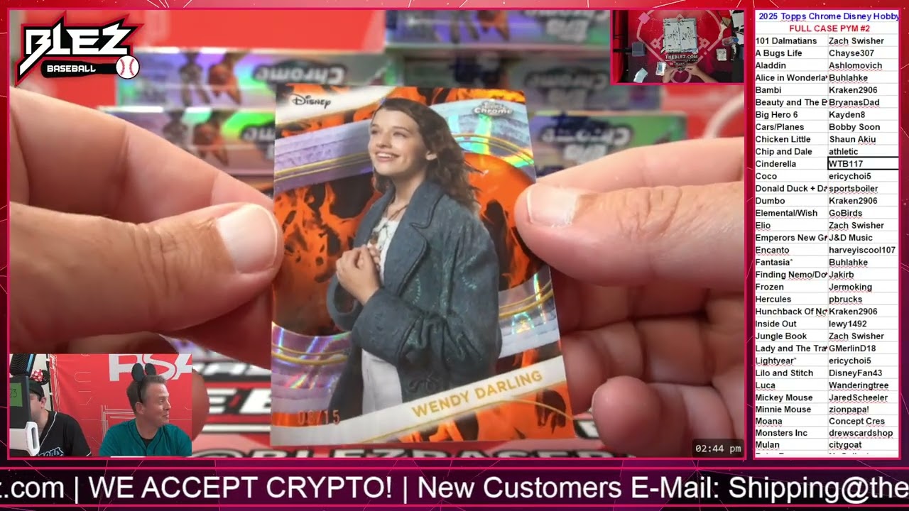 2025 Topps Chrome Disney Hobby FULL CASE BREAK #2 PICK YOUR MOVIE