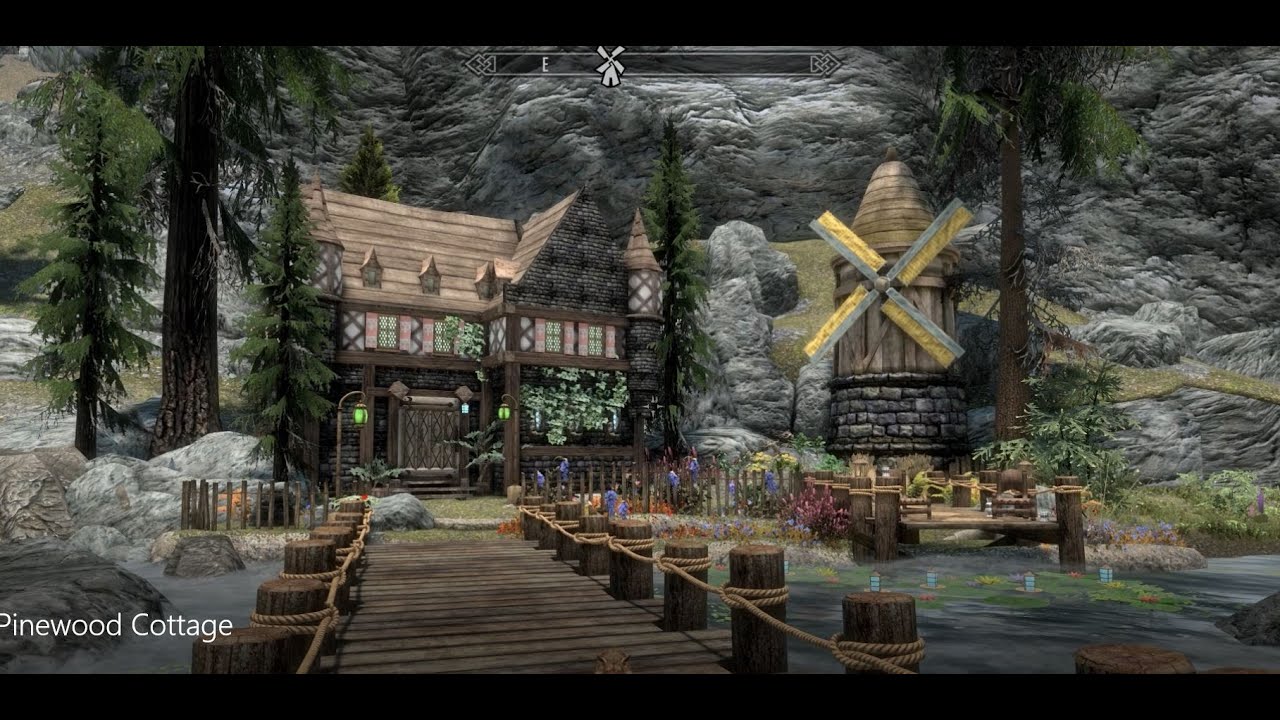 Pinewood Cottage - Skyrim Special Edition House Mod