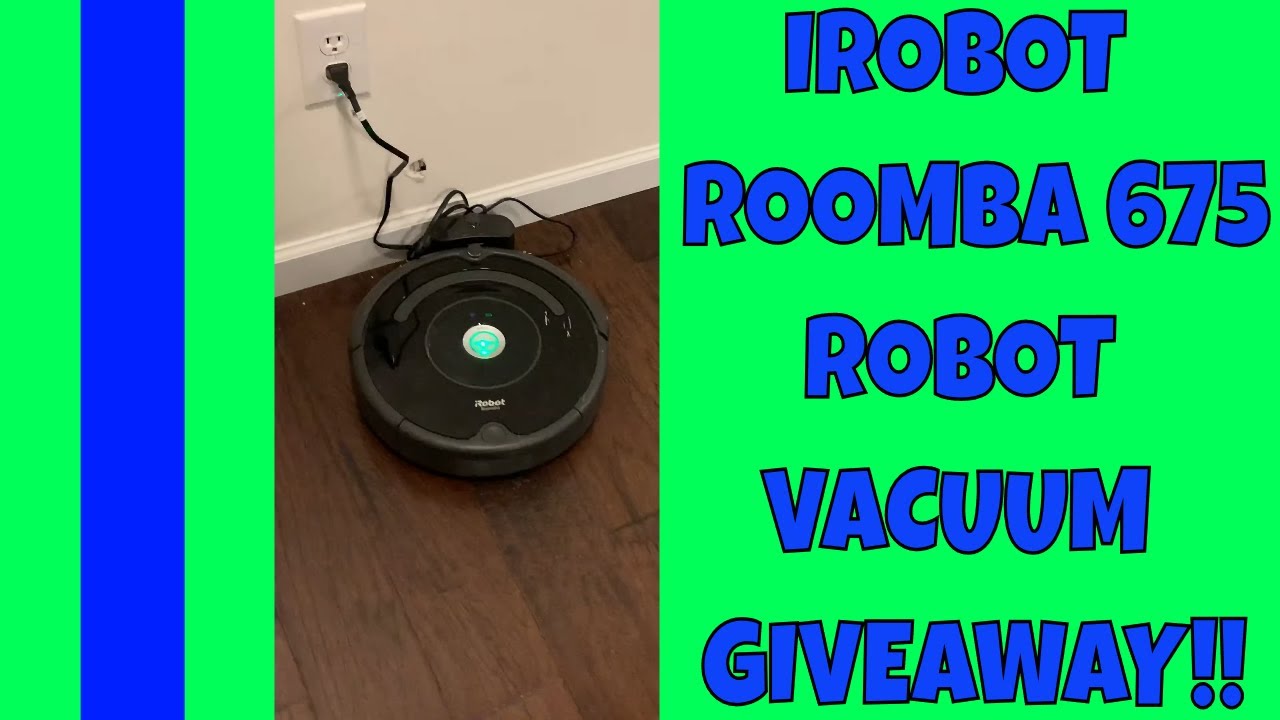 iRobot Roomba 675 WiFi App Controlled Robot Vacuum Cleaner Test & GIVEAWAY Information GIVE AWAY 4K