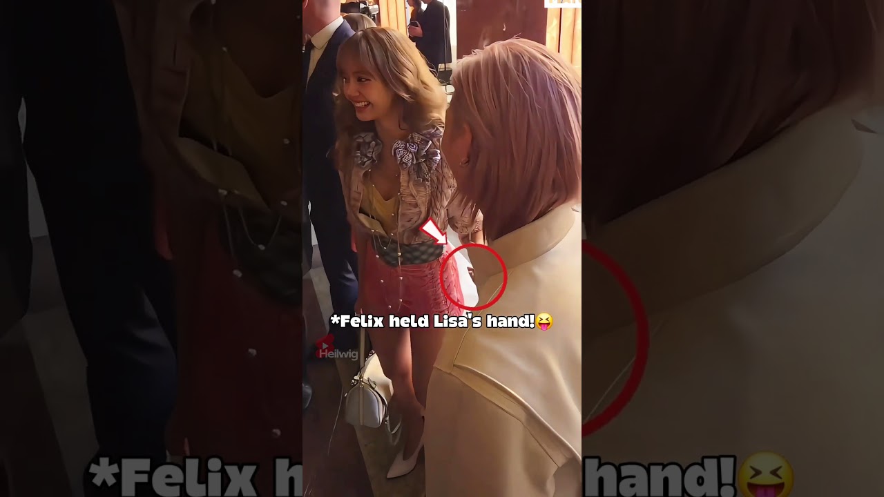 Lisa & Felix at the Louis Vuitton Show!😍 #blackpink