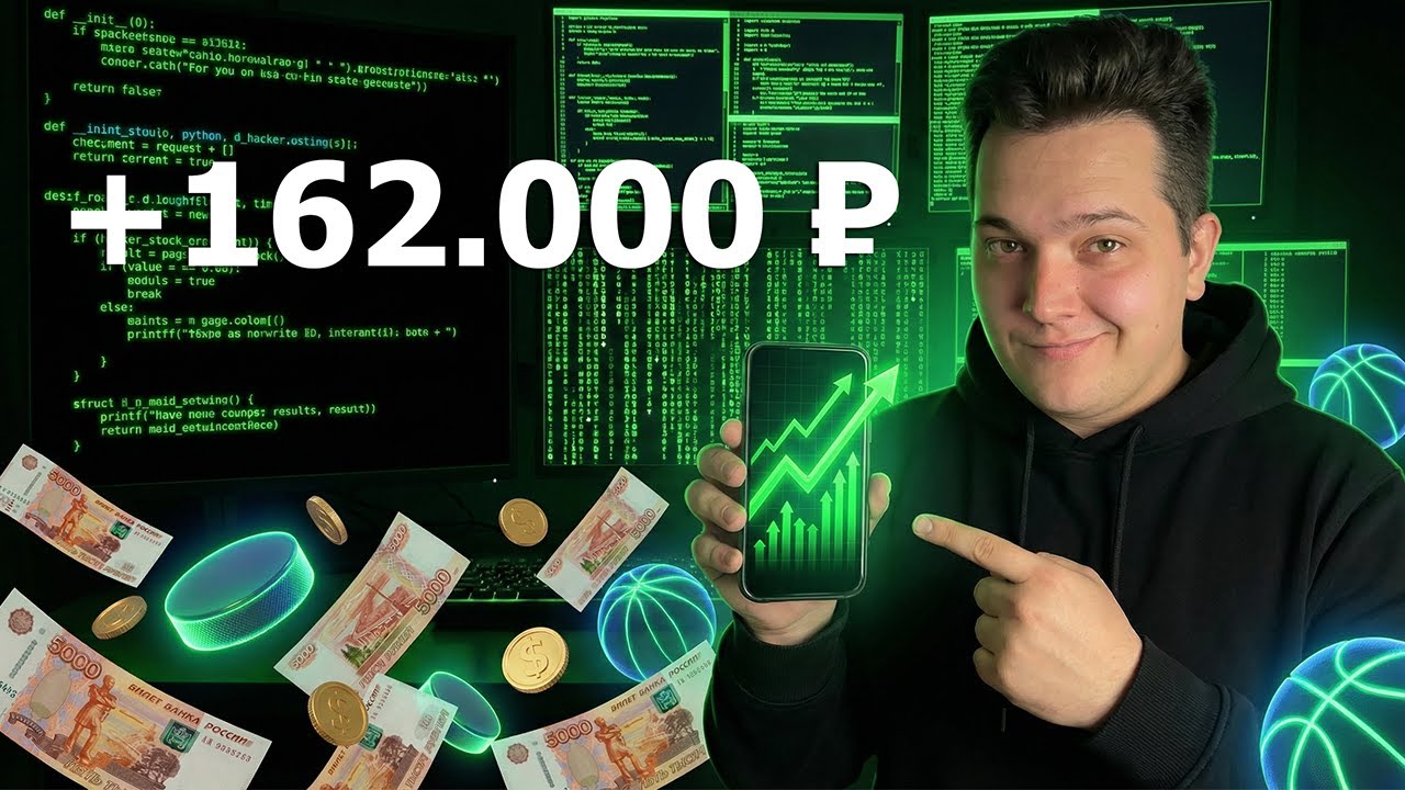 +162.000₽ | Я написал ЛУЧШИЕ программы для ставок на НХЛ и НБА и протестировал их!