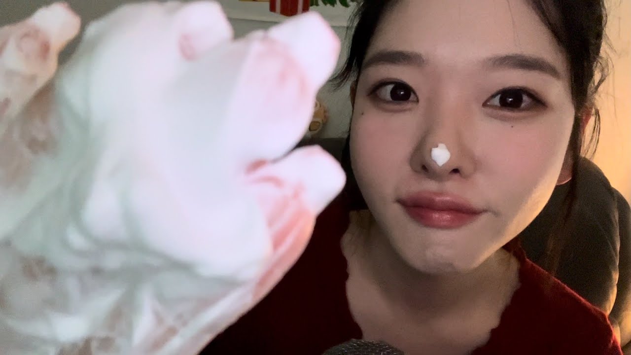 ASMR 폭신폭신 쉐이빙폼 손소리☁️🤚(꾸덕함 주의 ⛔️)