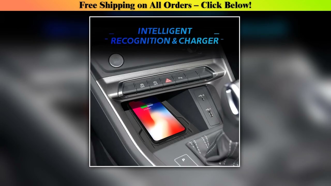 Wireless Car Charger 15W Fast Charging Pad For Audi Q3 2016-2022 2015  Car Accessories Wireless