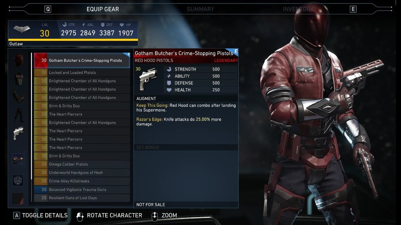 Undead Batboy - Red Hood Legendary Gear Unlocked! | Injustice 2