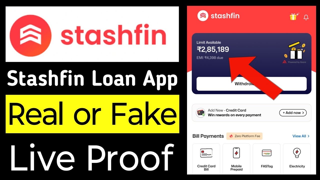 Stashfin Loan App Fake or Real Hindi || stashfin loan review in hindi