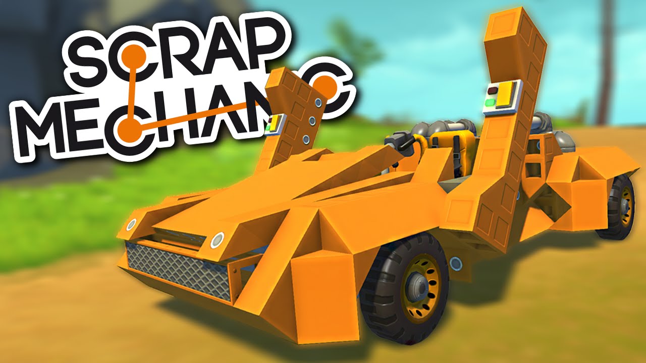 Scrap Mechanic CREATIONS - LAMBORGHINI Sports Car with Vertical Doors! - Scrap Mechanic Gameplay