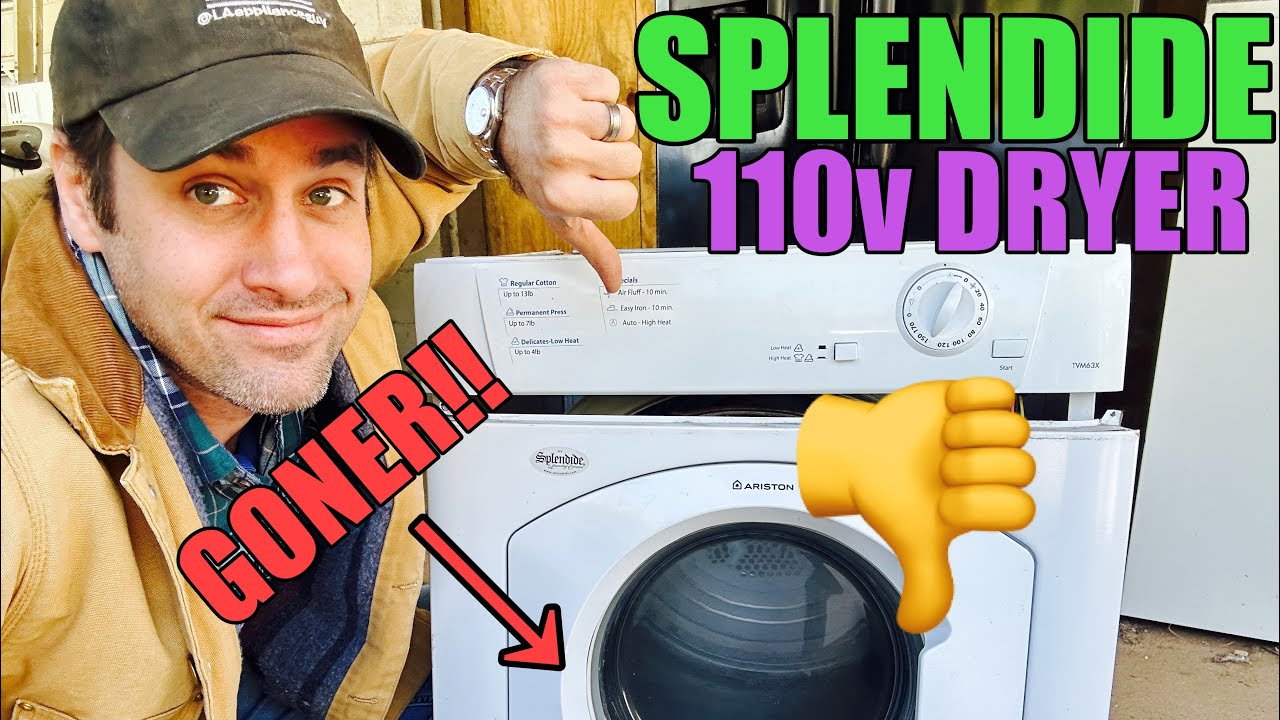 Why This SPLENDIDE 110v Dryer Isn’t Turning | Front Slide & Belt Are Gone | Claw Food | TVM63X(NA)