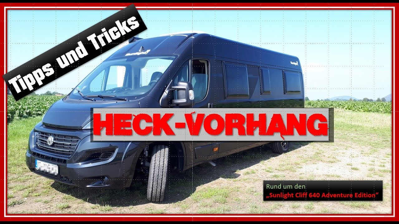DIY, Ideen für den Camper Van, Sunlight Cliff 640 Adventure Edition - Hecktüren Thermovorhang