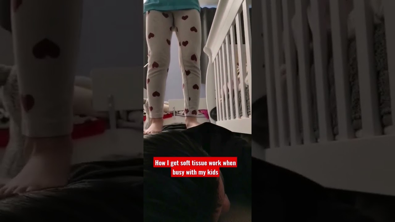 kid massaging parent 